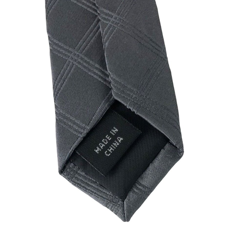 Croft & Barrow Gray Silk Blend Mens Tie Necktie - Picture 3 of 5